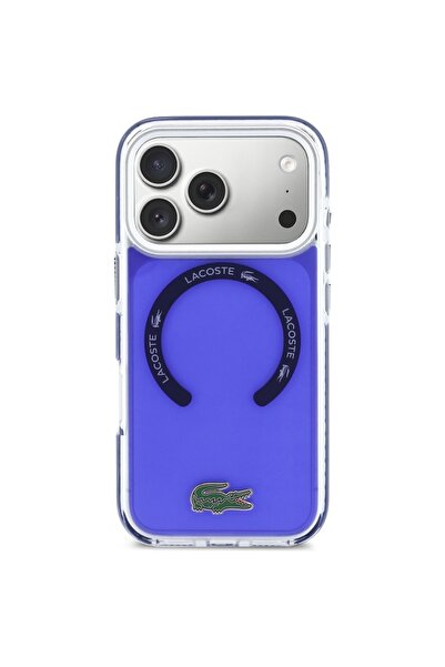 Lacoste Αντικραδασμική Ματ Θήκη MagSafe για iPhone 17 Pro Max - Μπλε