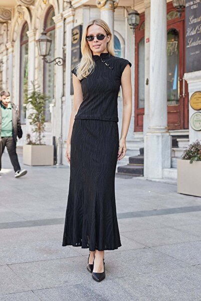 Jument Γυναικεία μπλούζα από τούλι με σχέδια, με χαμηλό γιακά, λύκρα, με ανοι...