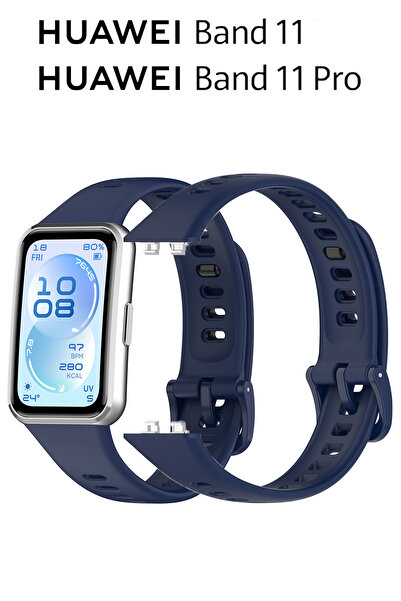 Nezih Case Huawei Band 11 / 11 Pro Uyumlu Yumuşak Silikon Spor Strap Kordon