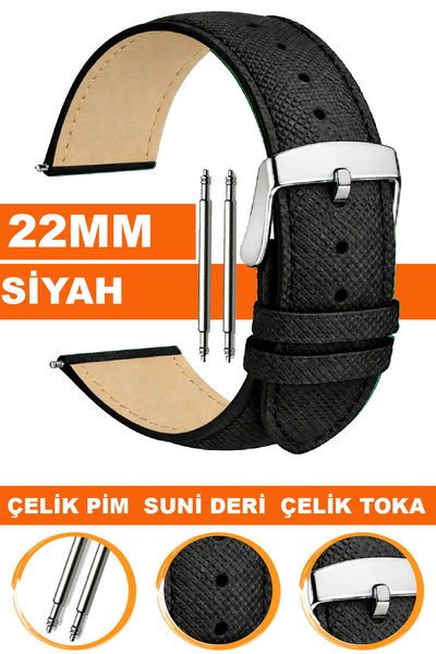 COBRA Printed Pattern Leather Watch Band Strap Compatible with 22mm Watches A...