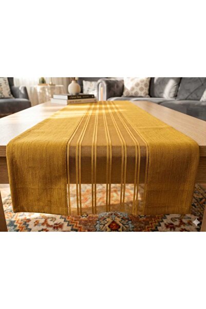 Üçbey Τραπεζομάντηλο Runner Χρυσό Χρώμα American Service 120x40 Διακοσμητικό ...