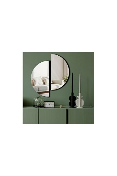 OEM Re-Bloom διακοσμητικός καθρέφτης τοίχου, πλεξιγκλάς/EVA, ασημί, 44 x 50 εκ.