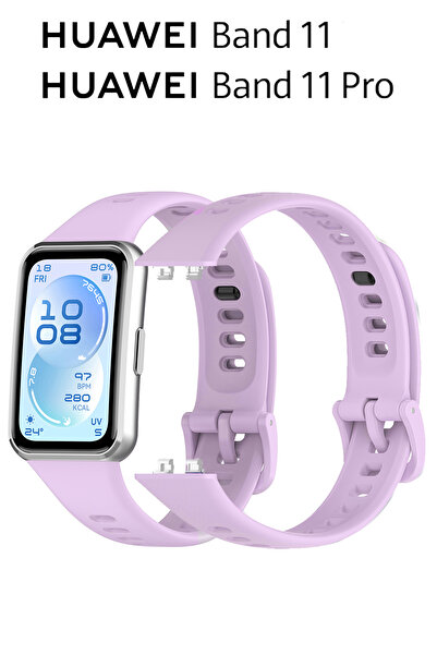 Nezih Case Huawei Band 11 / 11 Pro Uyumlu Yumuşak Silikon Spor Strap Kordon