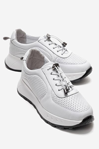 Zeynep Sıradağlı Solire Women's Genuine Leather Sports Shoes White