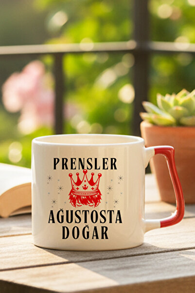 qoeuyl boutique Princes Are Born in August Printed Birthday Gift Mug with Handle