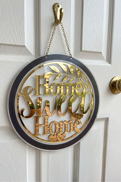 Muyika Design Διακοσμητικό Δώρο Πόρτας Διακοσμητικό Διαφανές & Χρυσό Plexigla...