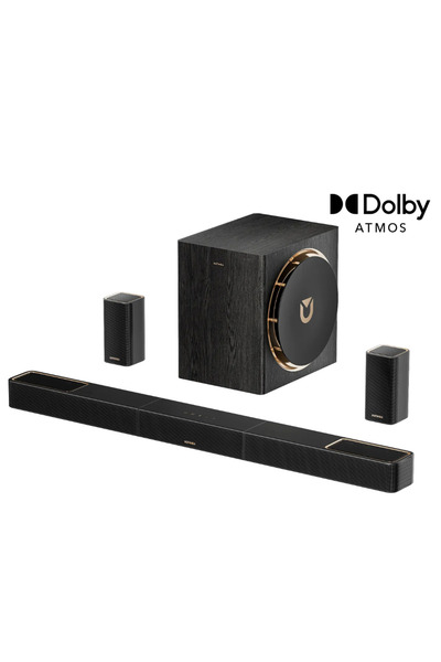 ULTIMEA Skywave X50 Dolby Atmos 5.1.4 Soundbar, 2xSurround, 8" Subwoofer, GaN...