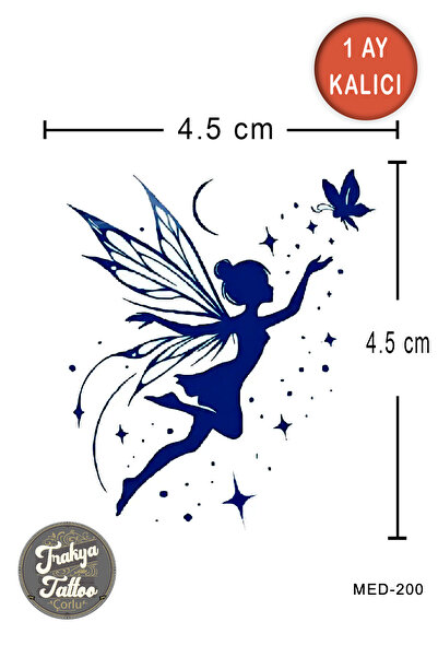 Trakya Tattoo 1 Ay Kalıcı Dövme Minimal Peri Geçici Dövme
