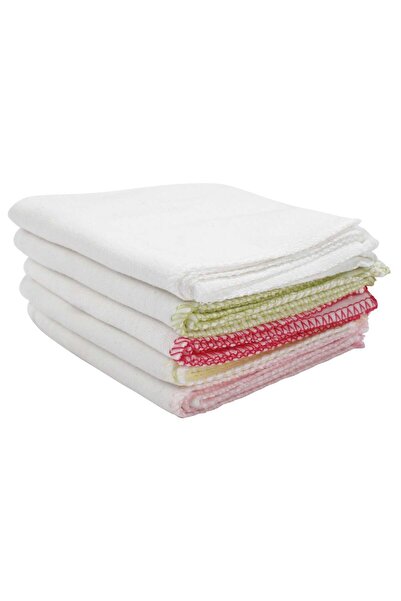 bebegen Baby Girl Pink Green Colored 10-Piece Combed Cotton Mouth Wipes 20X20Cm