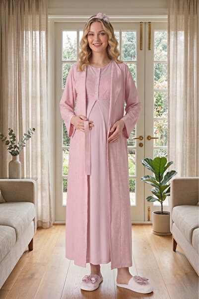 Lohussa New Season Powder Shawl Collar Full Length Jacquard Summer Elegant La...