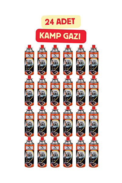 KAYRA LEATHER CRAFT 24'lu Kamp Gazı Kartuşu 227 gr Portatif Ocak ve Pürmüz Ye...