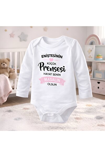 Class Eniştesinin Prensesi Uzun Kol Baskılı Bebek Zıbın