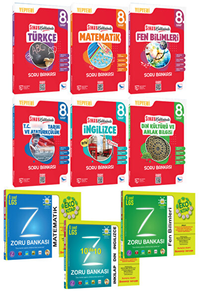 Sınav Yayınları 8. Sınıf Tüm Dersler Soru Bankası Kazandıran Set+ Matematik-F...