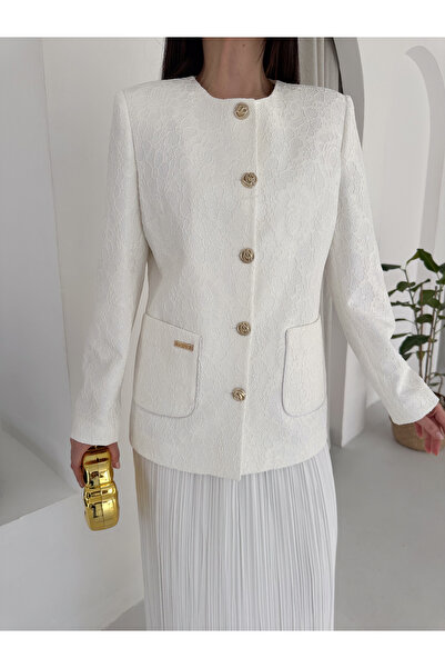 VUNTAL Δαντελένιο Πολυτελές Μπουφάν