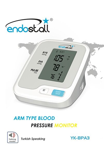 ENDOSTALL YK-BPA3 TANSİYON ALETİ DİJİTAL KOLDAN - 99 HAFIZALI + KONUŞAN