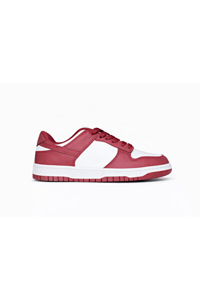 Polin spor Unisex Bordo Bağcıklı spor ayakkabı