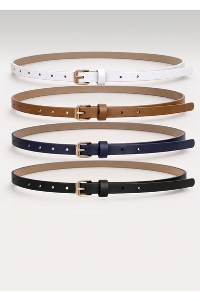 MODAM HİFA Γυναικεία ζώνη με λεπτή χρυσή πόρπη, ζώνη παντελονιού, ζώνη φορέμα...