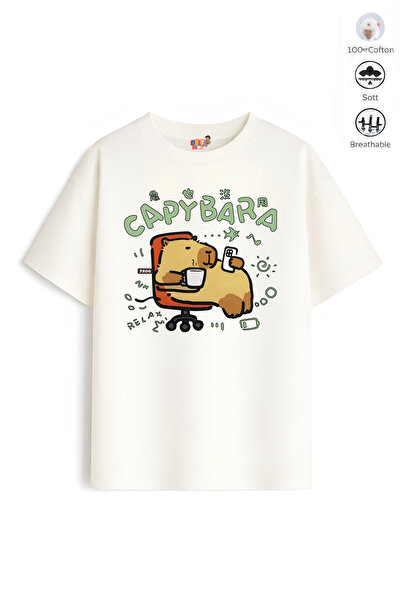 Belya Kids Wear Κοριτσίστικο μπλουζάκι μεγάλου μεγέθους 51 με σχέδιο Bara Design