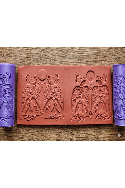 Atölye Dekupaj Model 235 - Boho Kuşları - Deboss & Emboss İkili Set - Polimer...