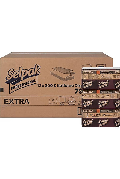 Selpak Selpak Pro Z Kat Dispenser Towel 200*12Pcs