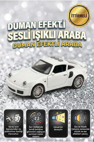 Tıfıl Toys Duman Atan 3 Buton Fonksiyonlu Sesli Işıklı Müzikli Sürtmeli Kapıl...