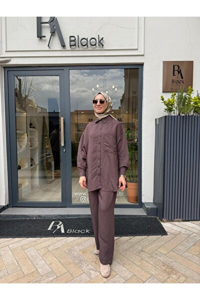 QOOQ STORE 26SS209 Silva Kadın Gömlek Mürdüm