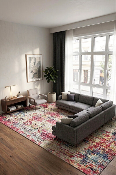 Chilai Home Satz Renkli Dekoratif Halı, Yıkanabilir, Kaymaz Tabanlı Djth Salo...