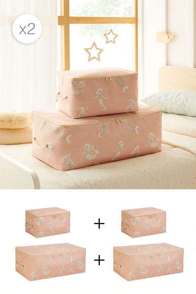 Ocean Home Textile Σετ 4 τεμαχίων Κουβέρτα και πουλόβερ για παιδικό δωμάτιο μ...