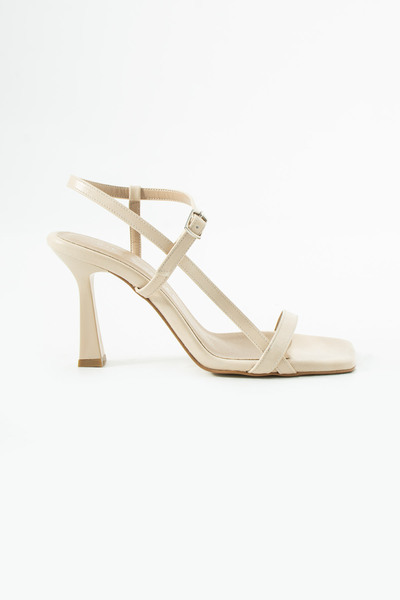 Siena Shoes Rise Women's Strappy Heeled Sandals Beige