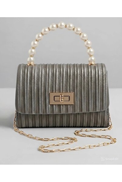 Satuna Pearl Handle Women's Shoulder Bag