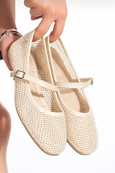 HCO Μπαλαρίνες με διχτυωτό μπερέ "