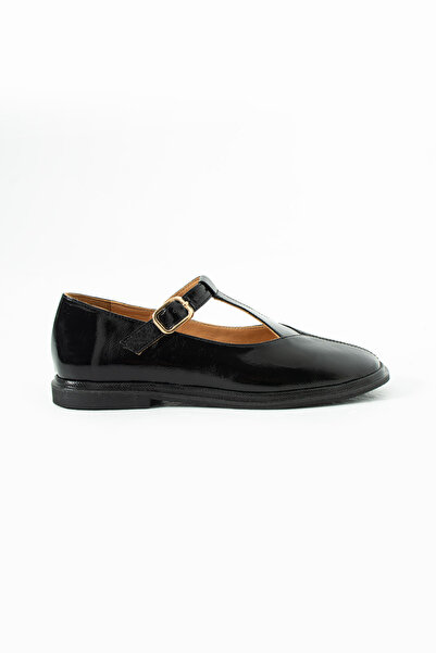 Siena Shoes حذاء باليه نسائي من Riveno مصنوع من الجلد الطبيعي المرن باللون ال...