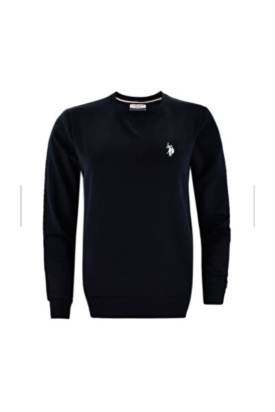 U.S. Polo Assn. Γυναικεία μπλούζα – Μαύρο φούτερ με κεντημένο λογότυπο