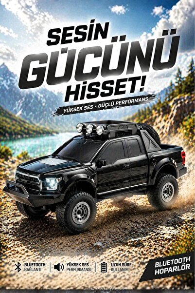 Divex Arazi Aracı 4x4 Tasarımlı Bluetooth Hoparlör - Şarjlı Güçlü Ses Perform...