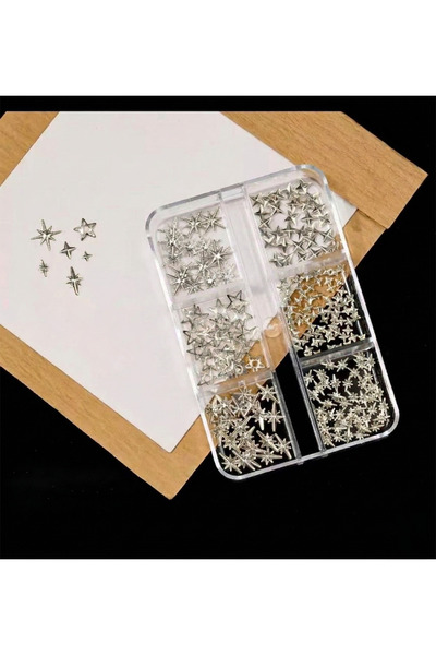 Wien Nail Master Yıldız ve Kuzey Yıldızı Dizayn 6 Grit Metal Tırnak Süsleme C...