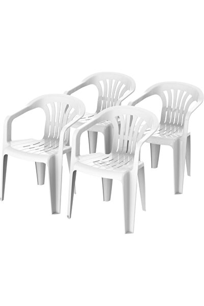 Cosmoplast Set of 4 Duchess Chair, White