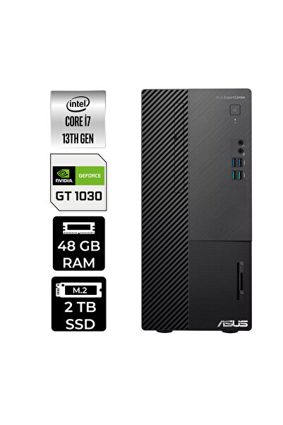 ASUS ExpertCenter D500ME i7 13700 48GB 2TB SSD GT1030/4GB FDOS Masaüstü Bilgi...