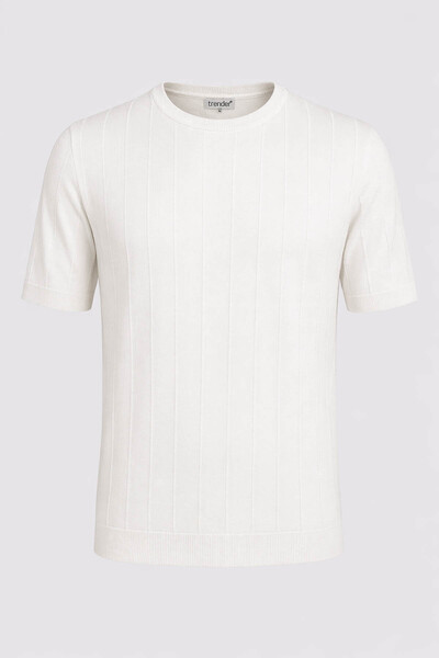 trender 17426 O Neck White Men's T-Shirt 26Ygt3000009