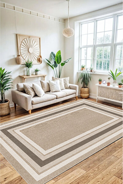MUA HOME DECOR Dijital Baskı Yıkanabilir Kaymaz Taban Salon Halısı Mutfak Hal...