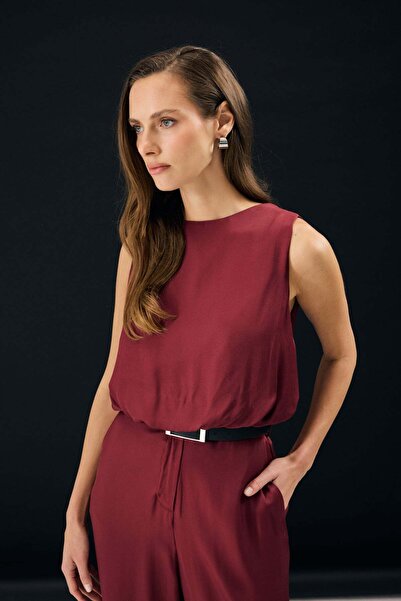 Sateen Κόλιν Μπλούζ - Βουργουνδία