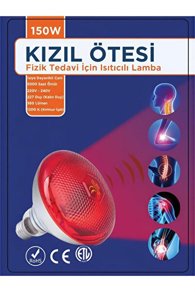 Epilons 150w Kızılötesi (infrared) Isıtıcılı Fizik Tedavi Lambası (kırmızı Iş...