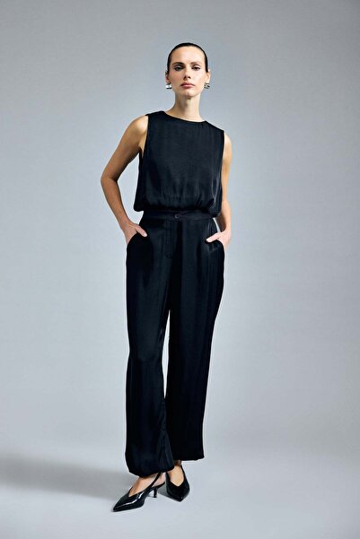 Sateen Παντελόνι Colin - Μαύρο