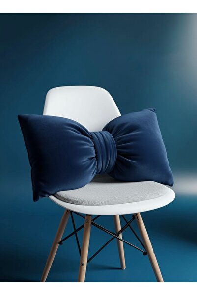 FARCY Μαξιλάρι με φιόγκο και λούτρινη επένδυση από φλις, μαξιλάρι καναπέ-κρεβ...