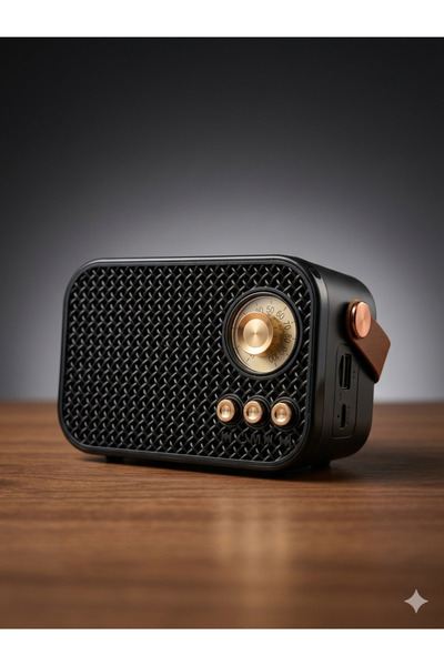 CEPAKS Taşınabilir Retro Mini Radyo Bluetooth Speaker | Radyo + USB + TF Kart...