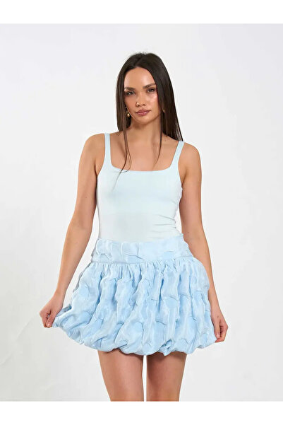 BIGNUANCE Premium Balon Form Mini Skirt Corset Waist Modern Women's Skirt Cas...