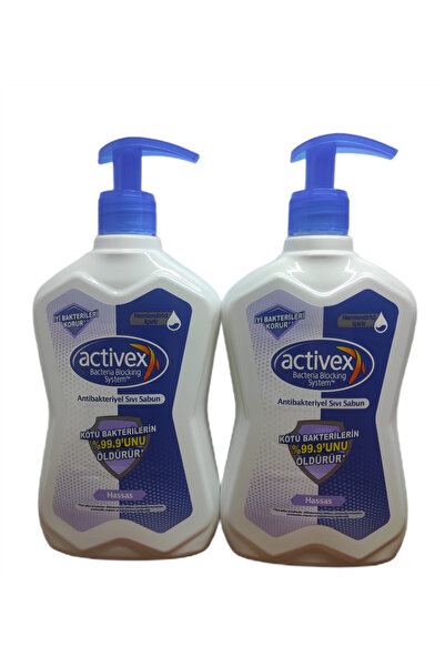 Activex NEMLENDİRİCİLİ SIVI SABUN HASSAS CİLTLER İÇİN 500 ML X 2 ADET
