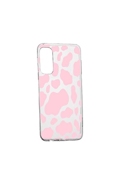 bestcase Θήκη σιλικόνης συμβατή με Samsung Galaxy A02s, Ροζ Αγελάδα, ανθεκτικ...