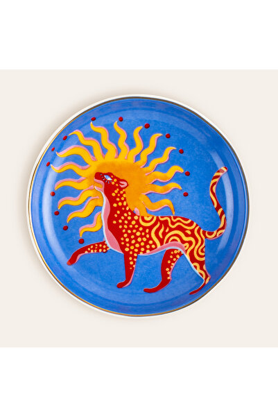 Luohu Porcelain Plate 10 Cm Blue