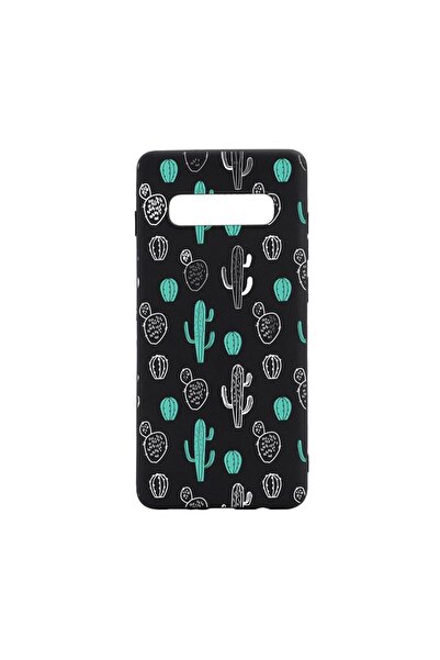 bestcase Θήκη σιλικόνης συμβατή με Samsung Galaxy S10 Plus, Κάκτος, ανθεκτική...