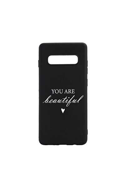 bestcase Θήκη σιλικόνης συμβατή με Samsung Galaxy S10 Plus, Είσαι Όμορφη, ανθ...